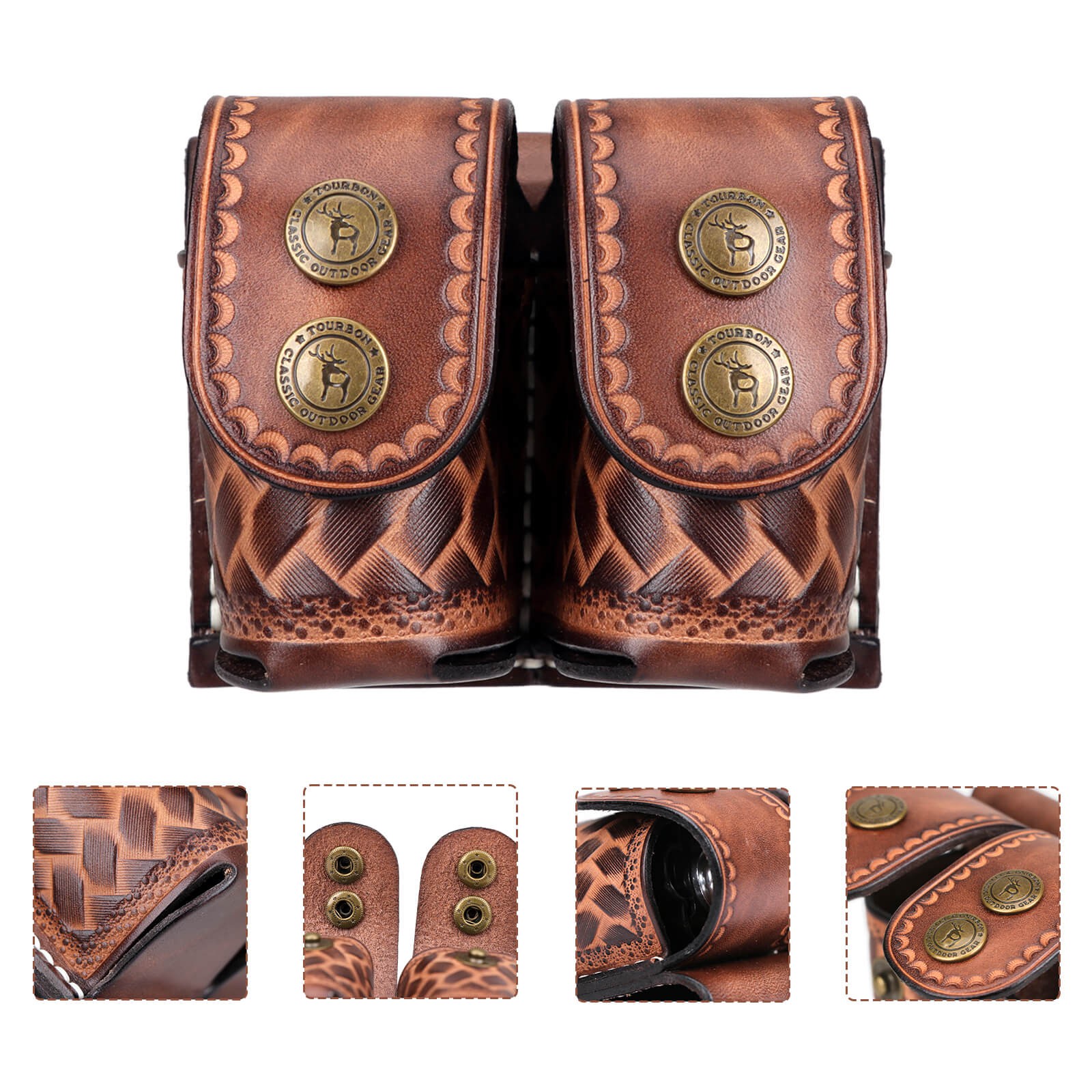 Leather Double Speedloader Pouch 1