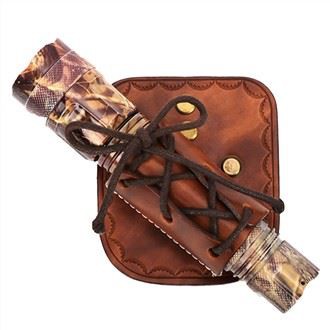 Leather Bull Pin/Flashlight/Wrench Tool Holder