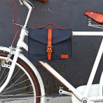 ヴィンテージカーキキャンバスバイクチューブバッグ